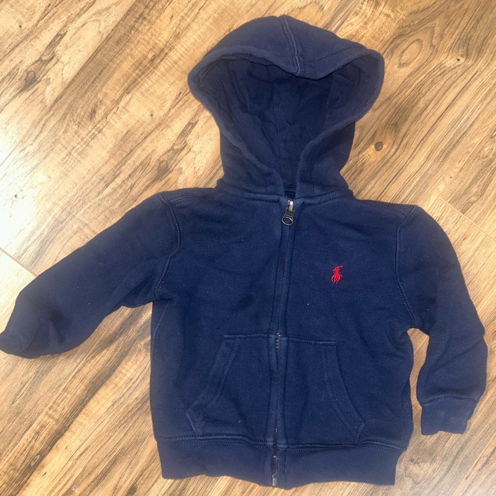 Navy Blue Kids Hoodie by Ralph Lauren